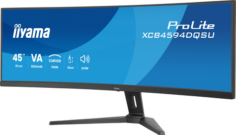 Iiyama 45iWIDE LCD 5120 x 1440 DQHD Curved VA panel LED Bl.