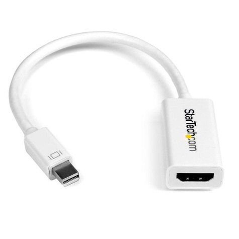 STARTECH Mini DisplayPort naar HDMI 4K- audio video converter - mDP 1.2 naar HDMI actieve adapter voor Mac Book - wit