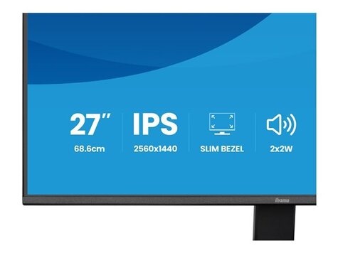 Iiyama 27iWIDE LCD 2560 x 1440 QHD IPS panel LED Bl.