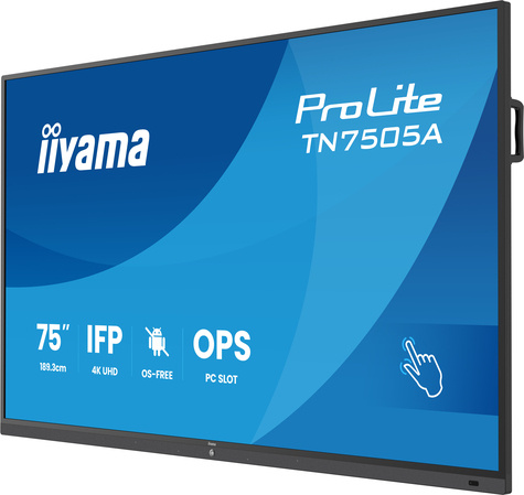 Iiyama 75iWIDE IFP 40-Points Bonded DeepContrast IR? Screen OS-free 3840 x2160 4K UHD IPS panel LED Bl.