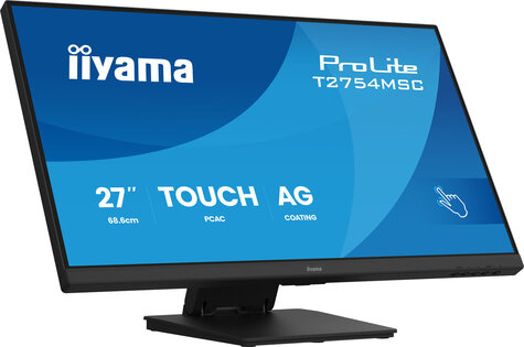 Iiyama 27iWIDE LCD InCell Projective Capacitive 10-Points Touch Screen 1920 x1080 IPS panel LED Bl. Slim Bezel Speakers VGA HDMI Double hinge heightadjust. 300 cd/m US