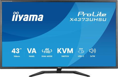 Iiyama 43iWIDE LCD 3840 x 2160 4K UHD VA panel LED Bl.