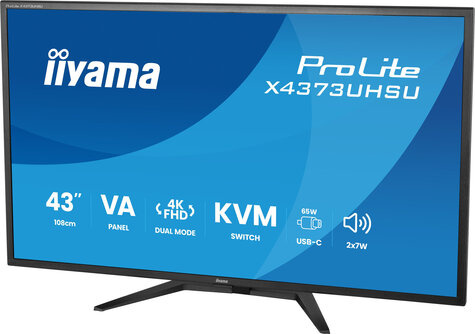 Iiyama 43iWIDE LCD 3840 x 2160 4K UHD VA panel LED Bl.