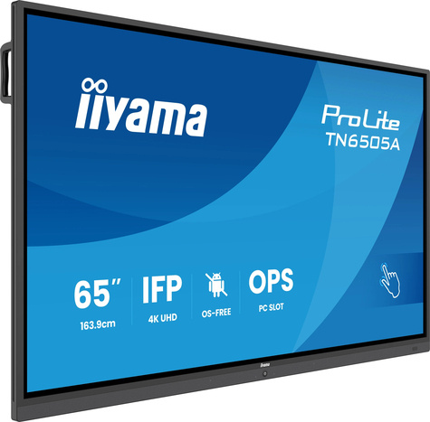 Iiyama 65iWIDE IFP 40-Points Bonded DeepContrast IR? Screen OS-free 3840 x2160 4K UHD IPS panel LED Bl.