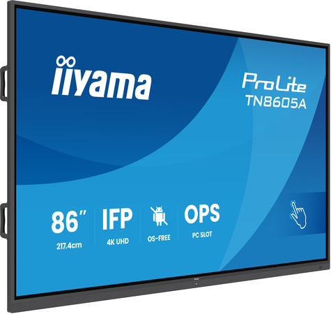 Iiyama 86iWIDE IFP 40-Points Bonded DeepContrast IR? Screen OS-free 3840 x2160 4K UHD IPS panel LED Bl.