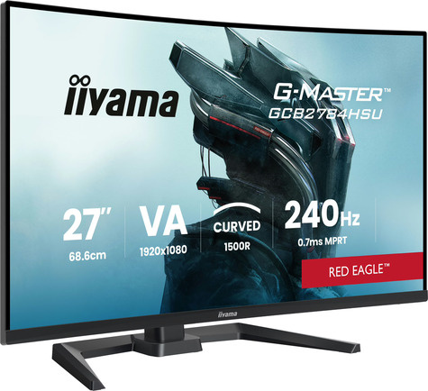 Iiyama 27iWIDE LCD G-Master Red Eagle 1920 x 1080 240 Hz Curved VA panel LEDBl.