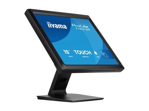 Iiyama 19i LCD Resistive Touch Screen 1280 x 1024 IPS panel LED Bl. SpeakersVGA HDMI DisplayPort 195 cd/m 1000:1 14ms USB Interface Built- In PowerAdapter VESA 100mm