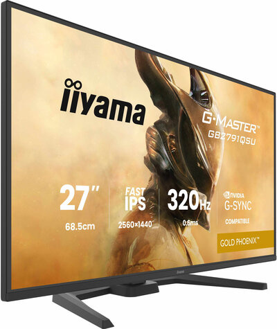 Iiyama 27iWIDE LCD G-Master Gold Phoenix 2560 x 1440 QHD 320 Hz Fast IPS panelLED Bl.