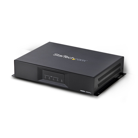 STARTECH 2x2 video wall controller 4K 60Hz display - HDMI 2.0 - 1 in 4 uit video wall splitter - RS-232 seriële bediening (ST124HDVW)