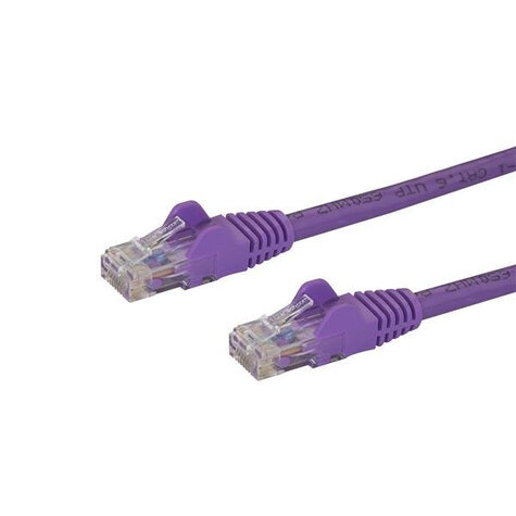 STARTECH 0,5 m Cat6 UTP netwerkkabel met snagless RJ45 connectoren - UTP patchkabel - paars - 0,5m - Netwerkkabel