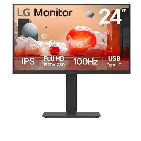 LG 24" Full HD IPS Monitor with USB Type-C