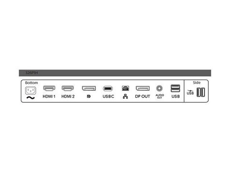 Philips 80.0cm (31.5") 326P1H 16:09 2xHDMI+DP+USB-C IPS