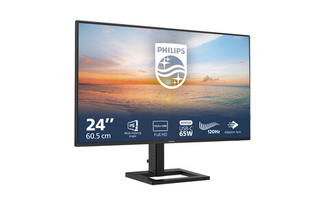 Philips 60,5cm/24" (1920x1080) Philips 24E1N1300AE 16:9 FHD IPS 1ms 100Hz HDMI USB-C Speaker Black