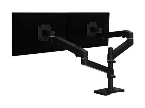 Ergotron LX PRO Mounting kit - dual stacking arm - up to 27inch - Black