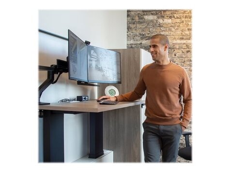 Ergotron HX Desk Dual Monitor Arm (matte black)