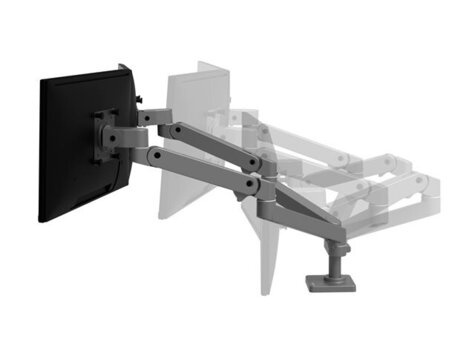 Ergotron LX Pro Dual Side-by-Side Arm - Two Monitor Mount - Max. 27 inch screen - Dark Grey