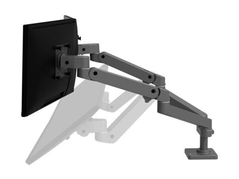 Ergotron LX Pro Dual Side-by-Side Arm - Two Monitor Mount - Max. 27 inch screen - Dark Grey