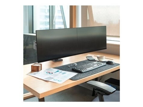 Ergotron LX Pro Dual Side-by-Side Arm - Two Monitor Mount - Max. 27 inch screen - Dark Grey