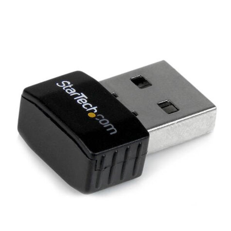 STARTECH USB 2.0 300 Mbps Mini draadloos-N netwerkadapter - 802.11n 2T2R wifi-adapter - Netwerkadapter - USB 2.0 - 802.11b/g/n - zwart