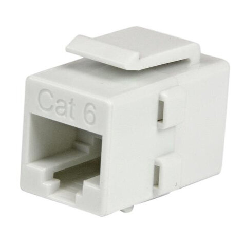 STARTECH White Cat 6 RJ45 Keystone Jack Network Coupler F/F - RJ45 Coupler - Cat6 Coupler