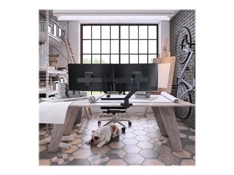 Ergotron HX Desk Dual Monitor Arm (matte black)
