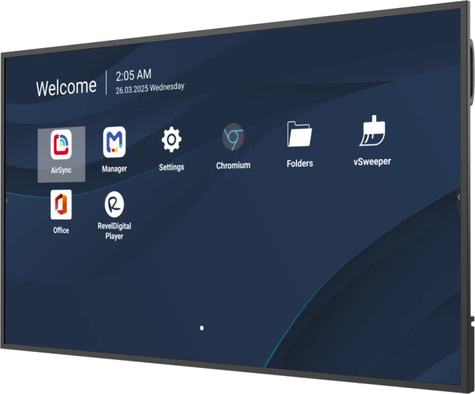 Viewsonic ViewBoard LED large format display 65 inch 3840x2160 - 500 nits - Android 14 - 24/7 - USB-C 65W charging