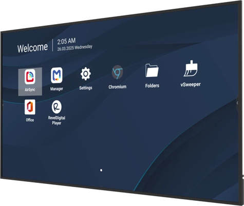 Viewsonic ViewBoard LED large format display 86 inch 3840x2160 - 500 nits - Android 14 - 24/7 - USB-C 65W charging