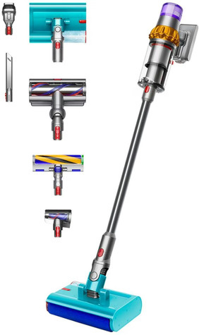 Dyson Stofzuiger V15s Detect Submarine - Nikkel/Satijn Geel