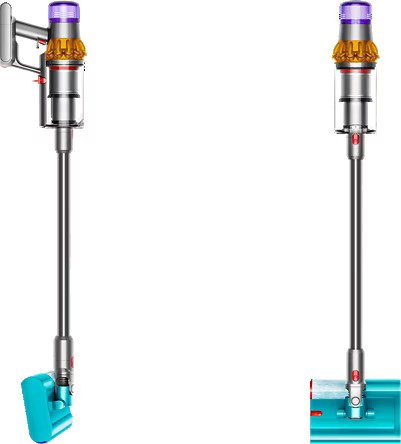 Dyson Stofzuiger V15s Detect Submarine - Nikkel/Satijn Geel