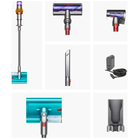 Dyson Stofzuiger V15s Detect Submarine - Nikkel/Satijn Geel