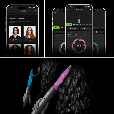 Dyson Airwrap Multistyler I.d. Straight+Wavy Peach/topaz with Digital Motor Power W 1300