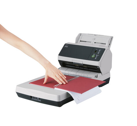 FUJITSU FI-8250: Duplex - A4 - ADF 100 + A4 flatbed - 50 ppm - USB 3.2/LAN