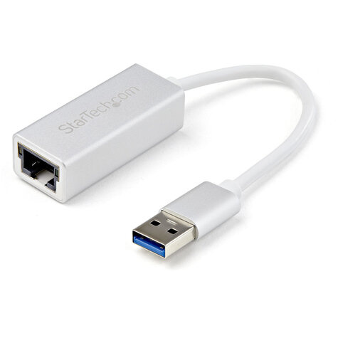 STARTECH USB 3.0 naar gigabit ethernet netwerkadapter - zilver - strak aluminium design, ideaal voor MacBook, Chromebook of tablet