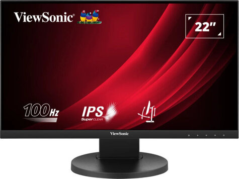 Viewsonic 55,9cm/22" (1920x1080) ViewSonic VG2208A 16:9 FHD IPS 5ms 100Hz HDMI DP Speaker Black