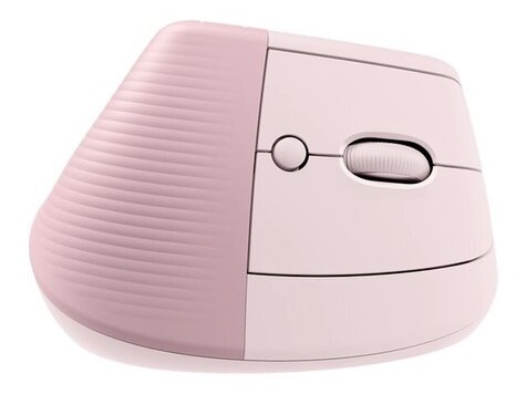 Logitech Lift Ergo Mouse, Rose/Dark Ro