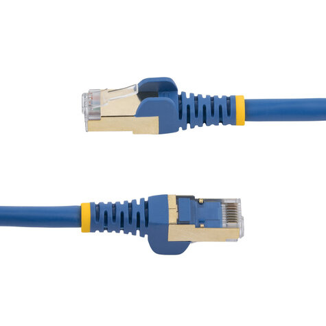 STARTECH 50cm CAT6A Ethernet Cable, 10 Gigabit Shielded Snagless RJ45 100W PoE Patch Cord