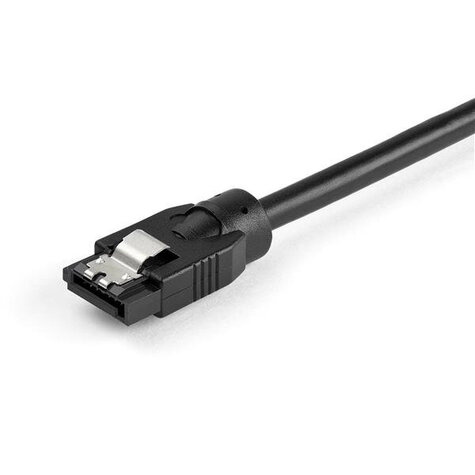 STARTECH 0.6 m Round SATA Cable - Latching Connectors - 6Gbs SATA Cable - SATA-kabel - Serial ATA 150/300/600