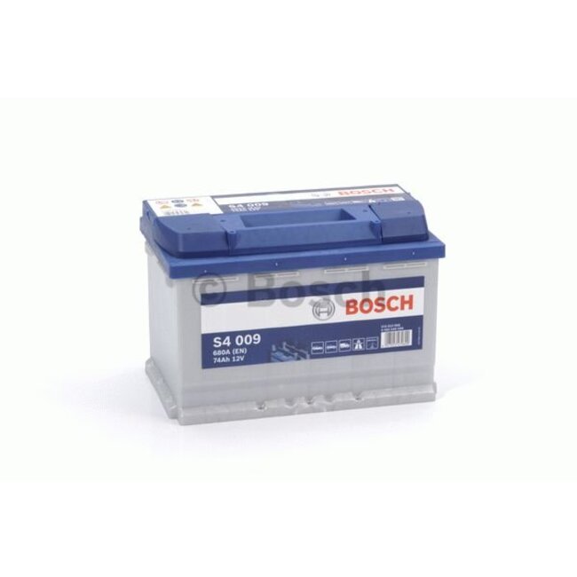 Bosch Auto accu 12 volt 74 ah Type S4009 + links