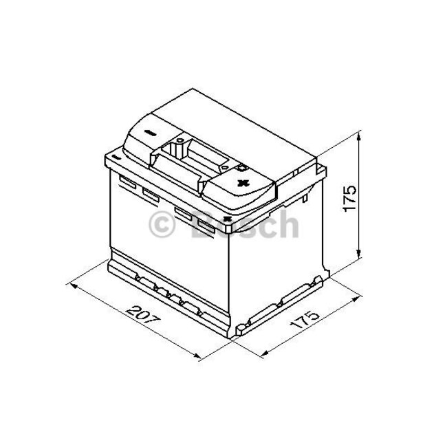 Bosch Auto accu 12 volt 52 ah Type S5 001