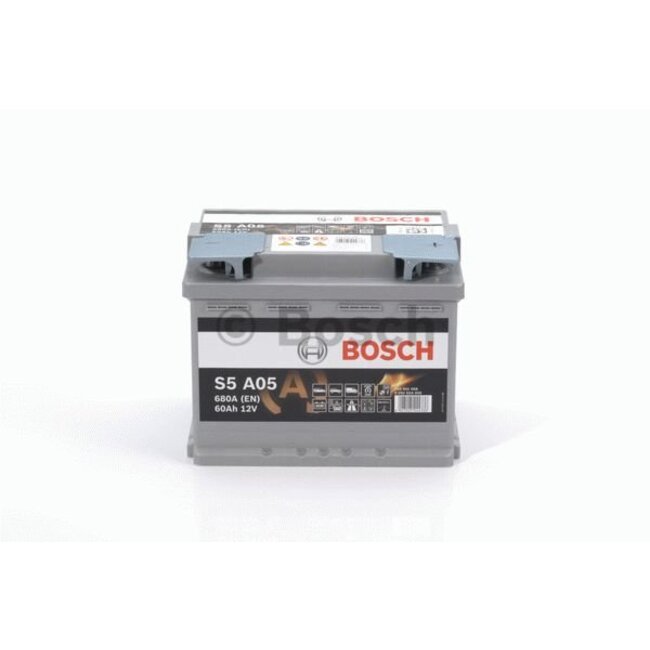 Bosch Auto accu AGM 12 volt 60 ah Type S5A05