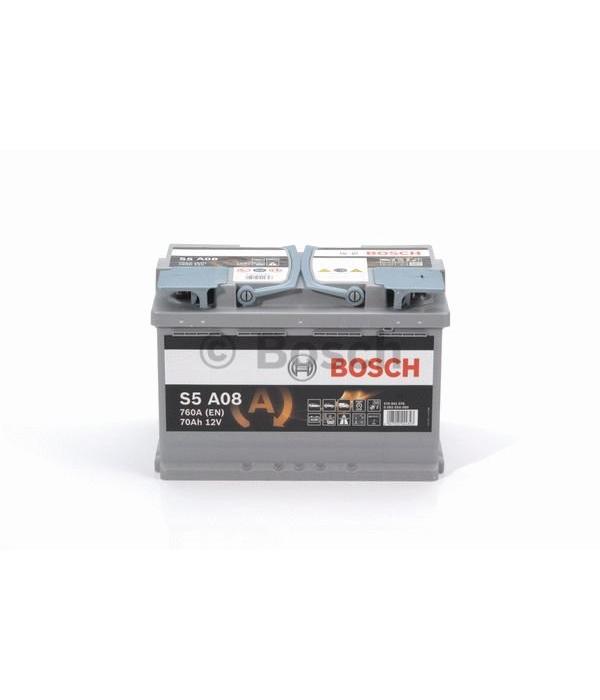 blootstelling omringen Besnoeiing Bosch Auto accu AGM 12 volt 70 ah Type S5A08 - Accu Service Holland