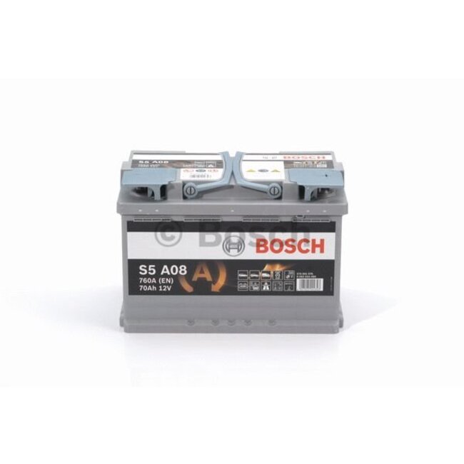 Bosch Auto accu AGM 12 volt 70 ah Type S5A08