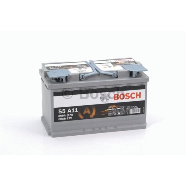 Bosch Auto accu AGM 12 volt 80 ah Type S5A11