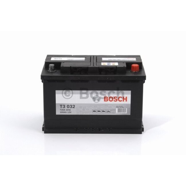 Bosch Startaccu 12 volt 100 ah T3 032 Black truckline