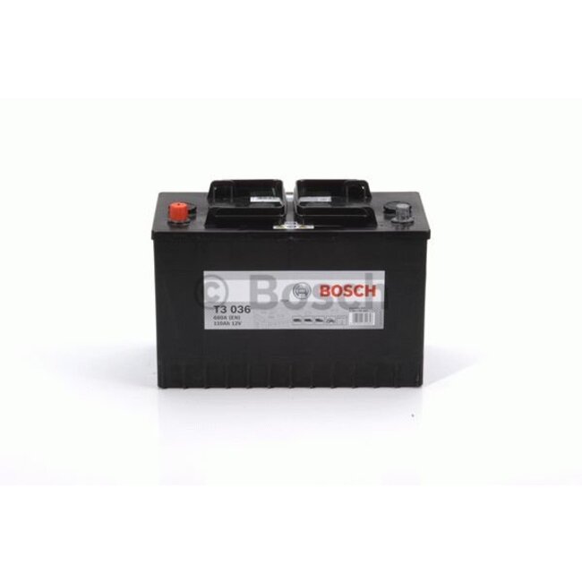 Bosch Startaccu 12 volt 110 ah T3 036 Black truckline
