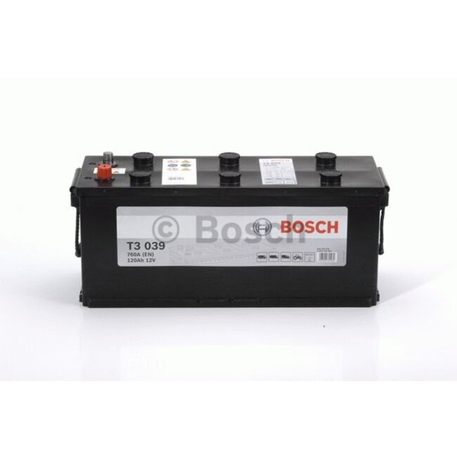 Bosch Startaccu 12 volt 120 ah T3 039 Black truckline