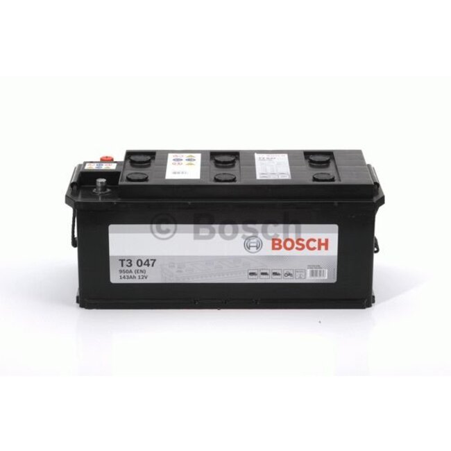 Bosch Startaccu 12 volt 143 ah T3 047 Black truckline