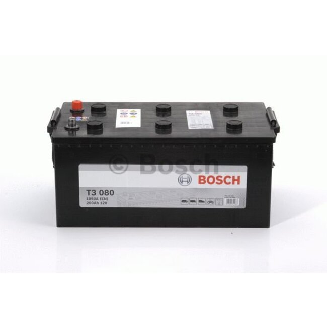 Bosch Startaccu 12 volt 200 ah T3 080 Black truckline