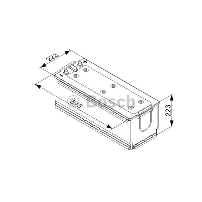 Bosch Startaccu 12 volt 170 ah T4 078 Blue truckline