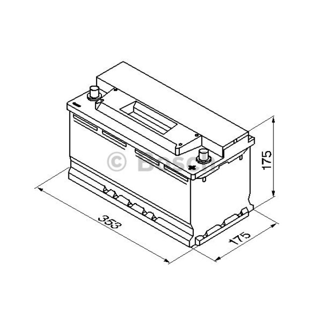 Bosch Auto accu 12 volt 88 ah Type S3012